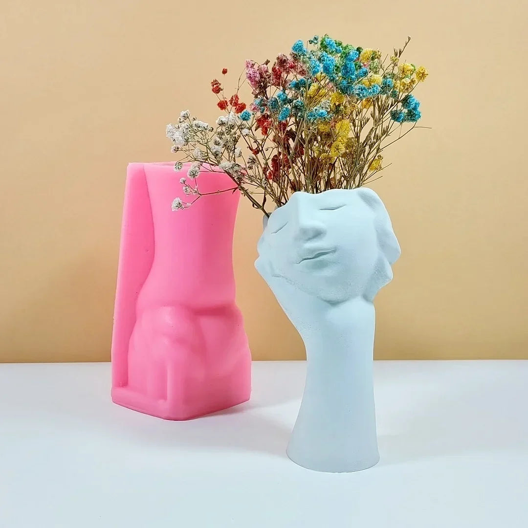 DIY Dance Cloth Shoes Shaped Vase Epoxy Resin Silicone Mold Ballet Foot Vase Concrete Cement Mold Home Decor Vase Gypsum Mold