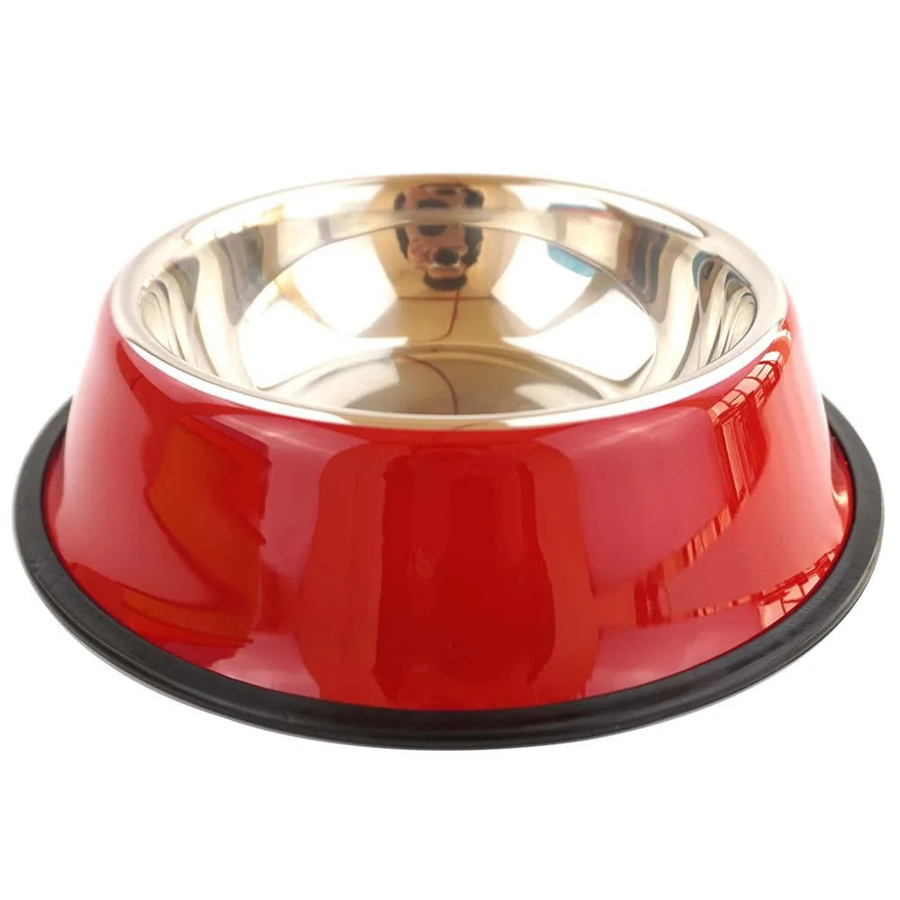 Custom Stainless Steel Pet Dog Bowl Feeder Skidproof Anti-ant Shape Cat Dog Bowls Food Accessories Pet Supplies