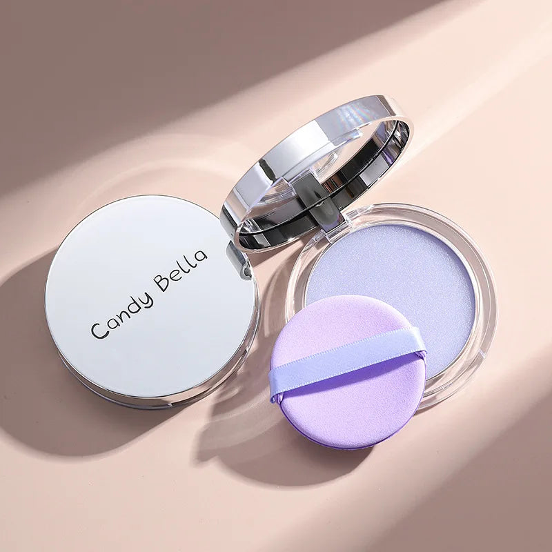 Two color powder, delicate, smooth, light, compact, natural, portable, makeup setting powder