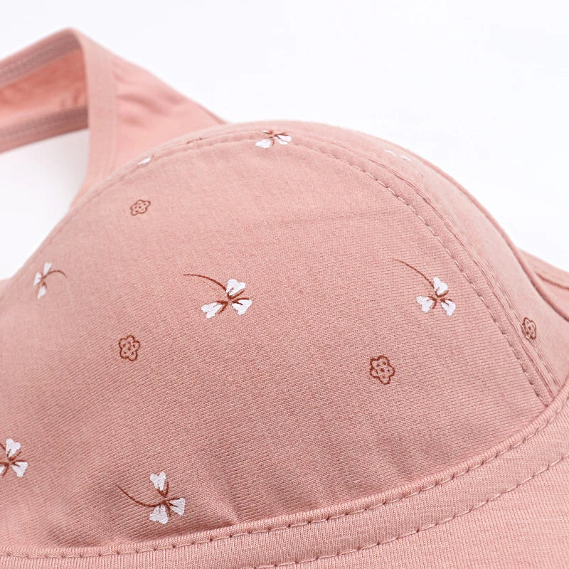 Bra Cotton Women Wire Free Bras Front Closure Brassiere Female Confortable Underwear