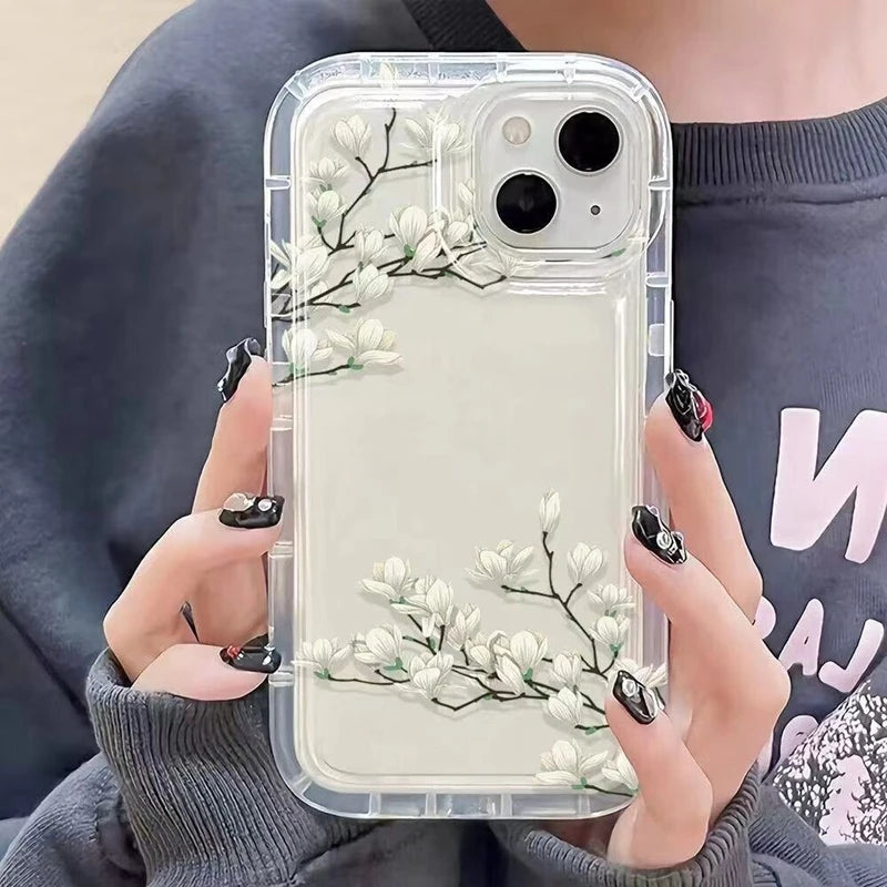 For Samsung Galaxy A54 Flowers Case Samsung A56 A55 A52S A 54 A53 5G A35 A36 A34 A14 A33 A32 A15 A13 A12 A24 A71 A26 Cases Cover