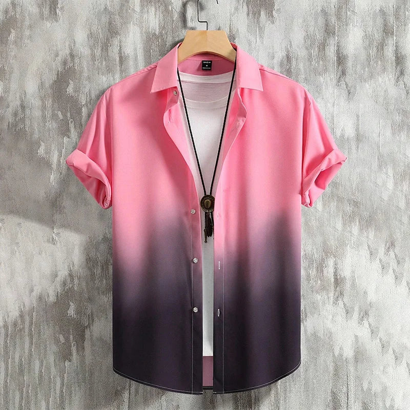 Summer 3D Graffiti Blossom Printed Shirts For Men Children Fashion Streetwear Long Sleeve T Shirt Unisex