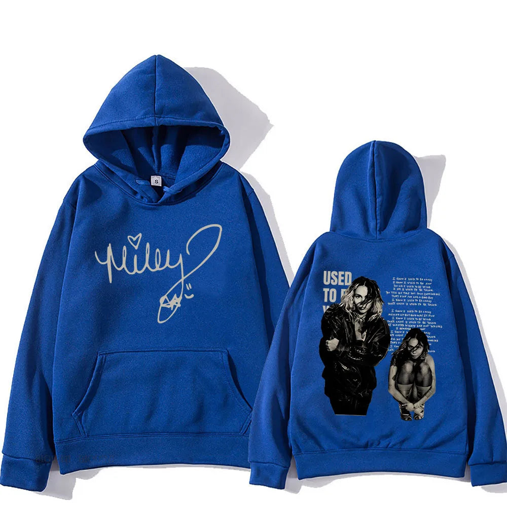 Miley Cyrus Hoodies Singer Casual Long Sleeve Men/Women Clothing Sudaderas Hip Hop Hoody